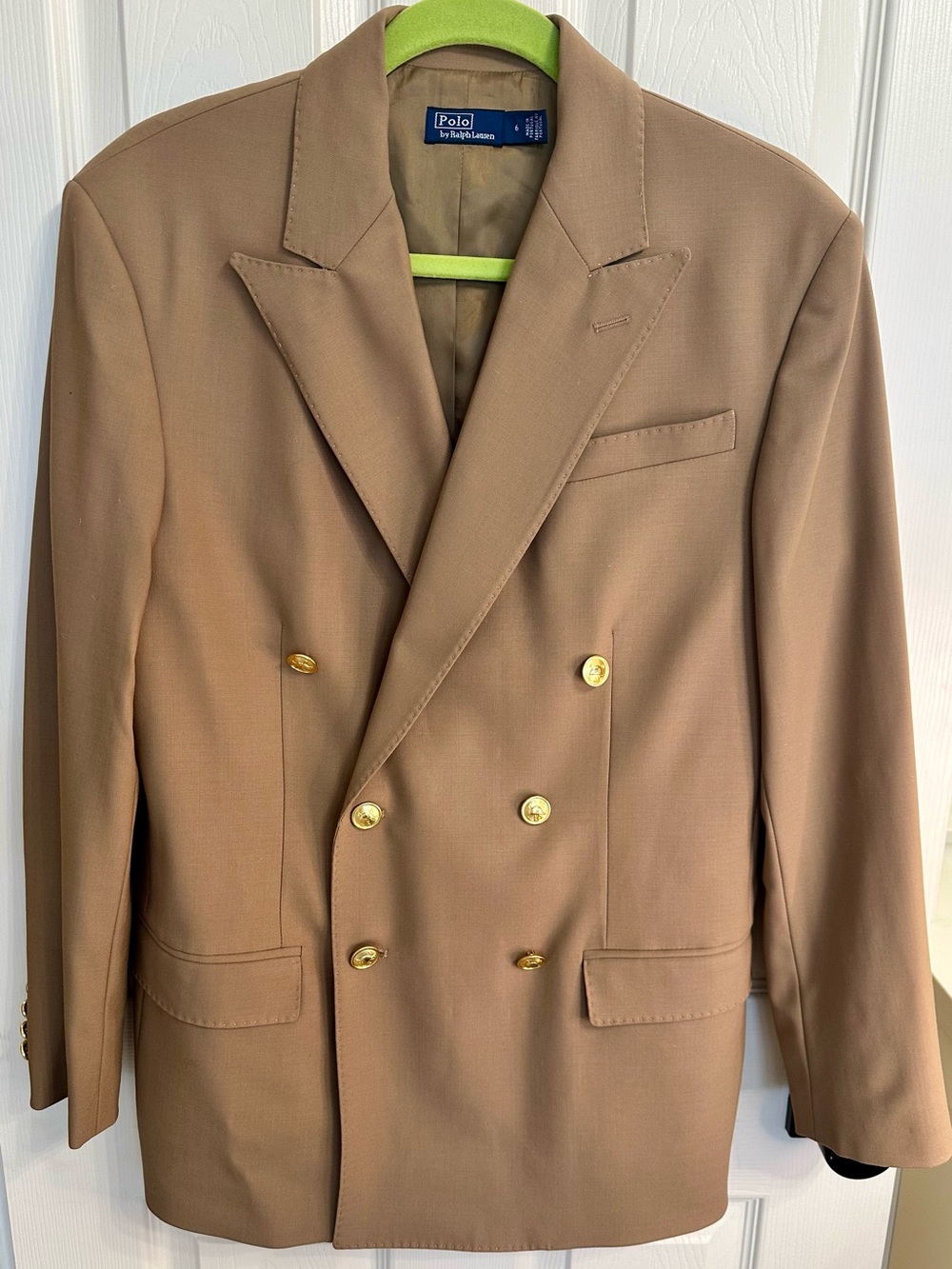 Polo by Ralph Lauren Women’s Double-Breasted Doeskin Wool Blazer Size 6 $698 - Picture 7 of 12